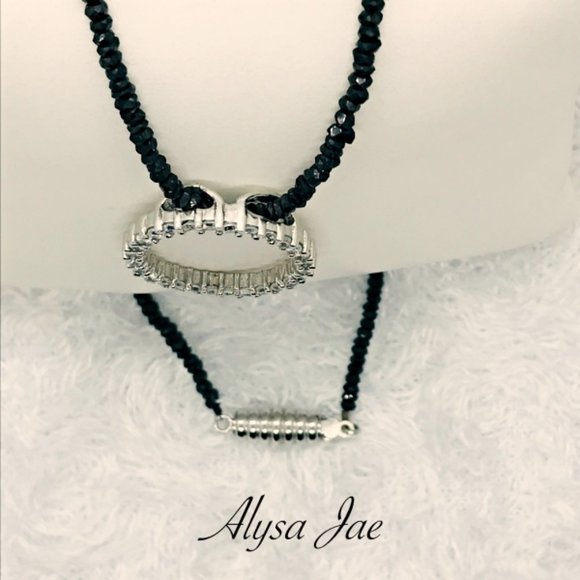 Swarovski Crystal & CZ Beaded Necklace - Picture 2 of 6